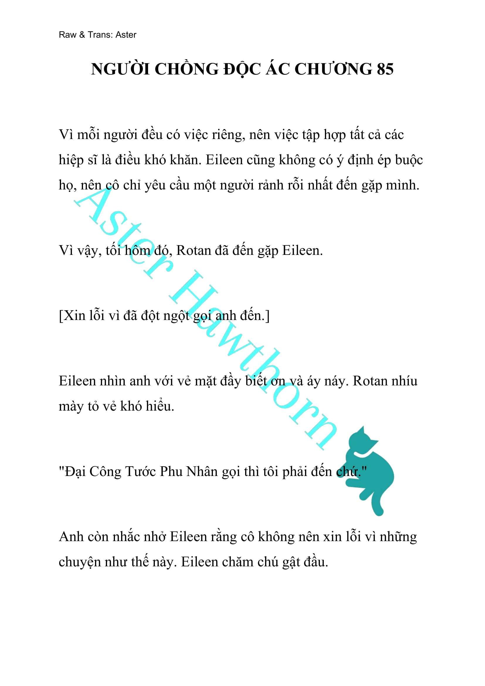 [novel] Người Chồng Độc Ác Chương 85 page 1 - Giả Dược