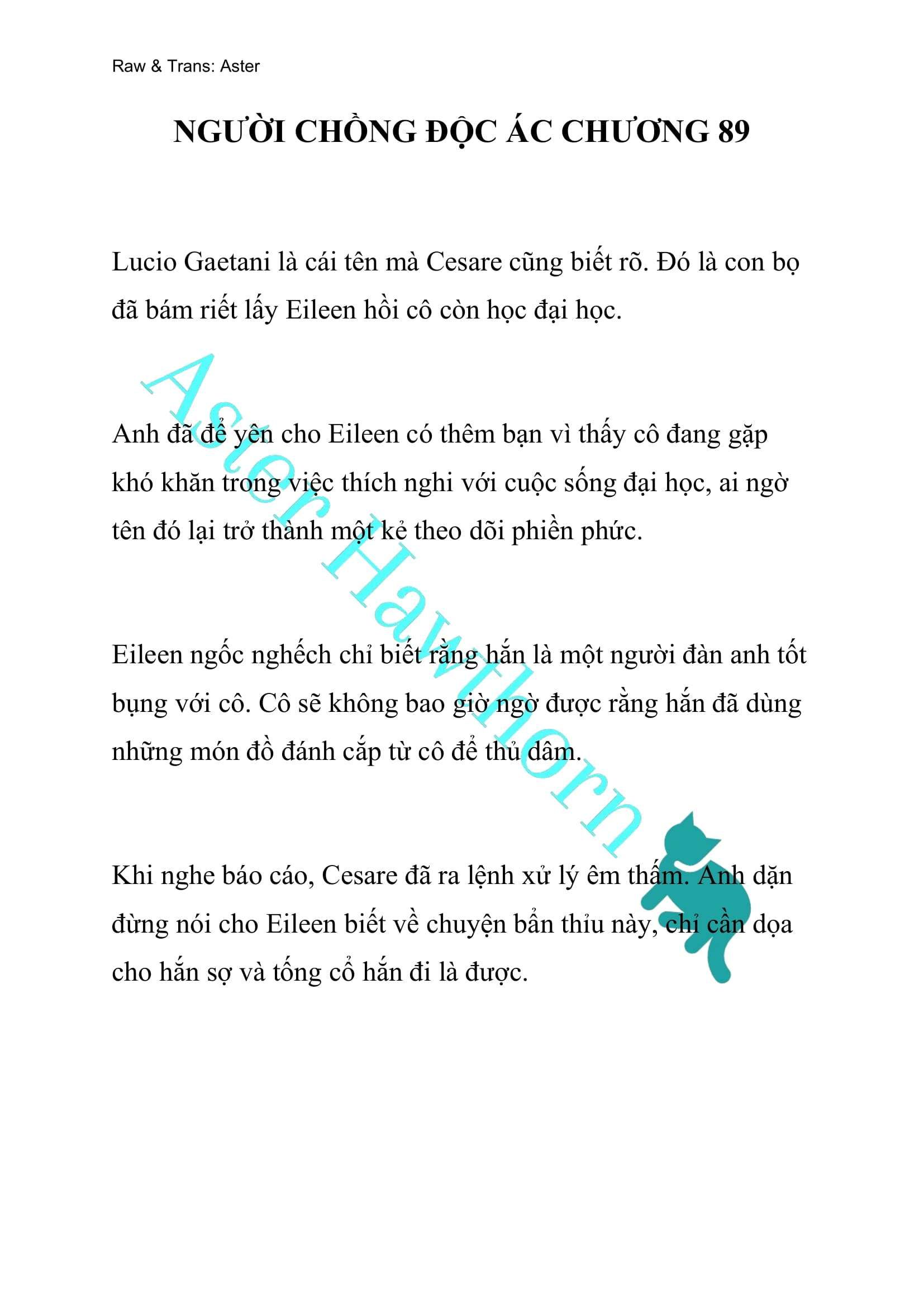 [novel] Người Chồng Độc Ác Chương 89 page 1 - Giả Dược
