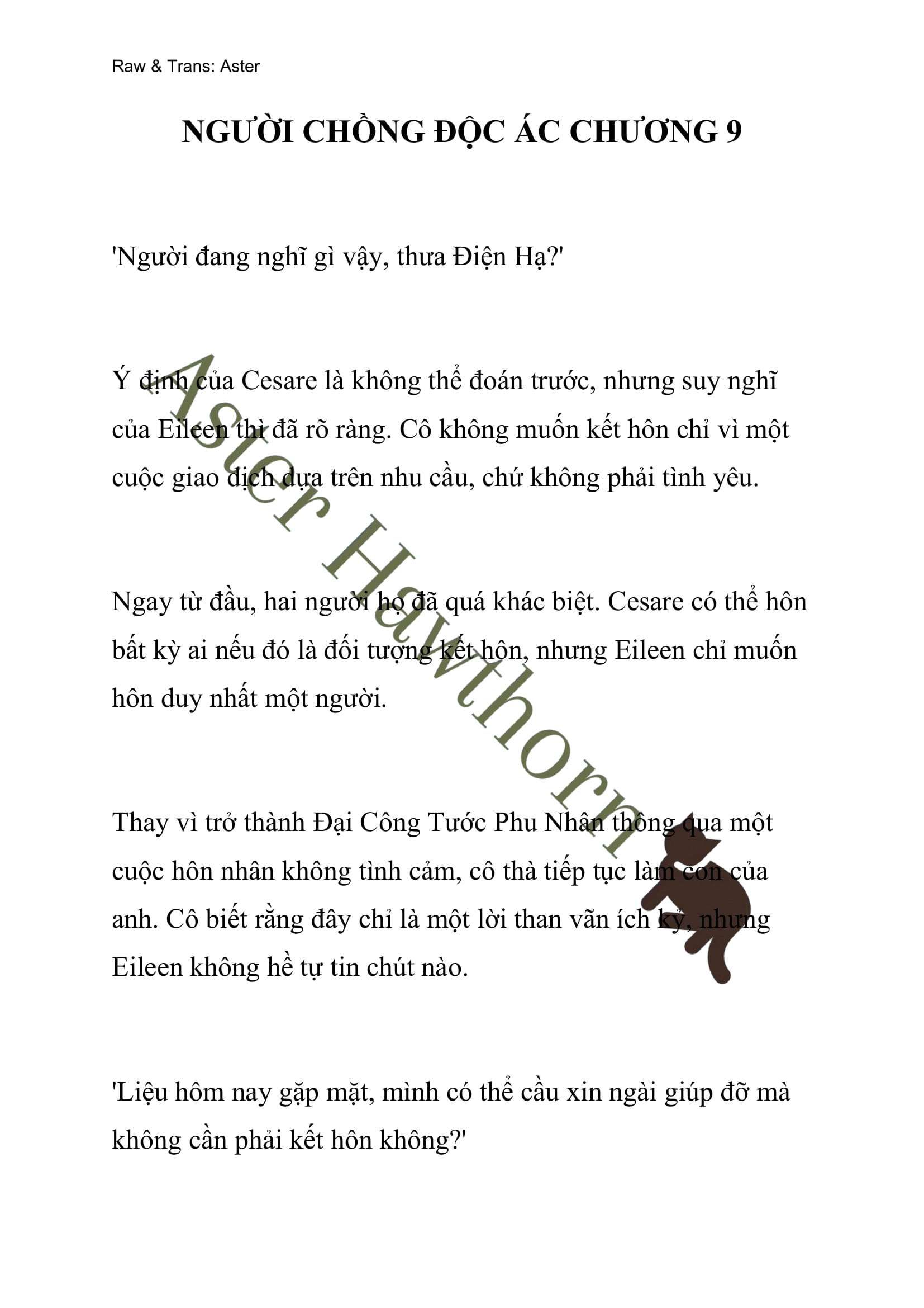 [novel] Người Chồng Độc Ác Chương 9 page 1 - Giả Dược