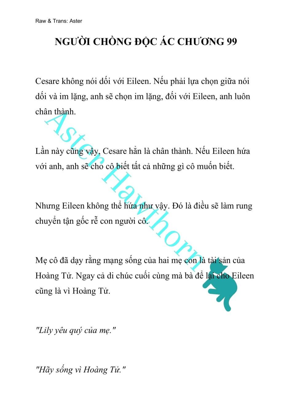 [novel] Người Chồng Độc Ác Chương 99 page 1 - Giả Dược