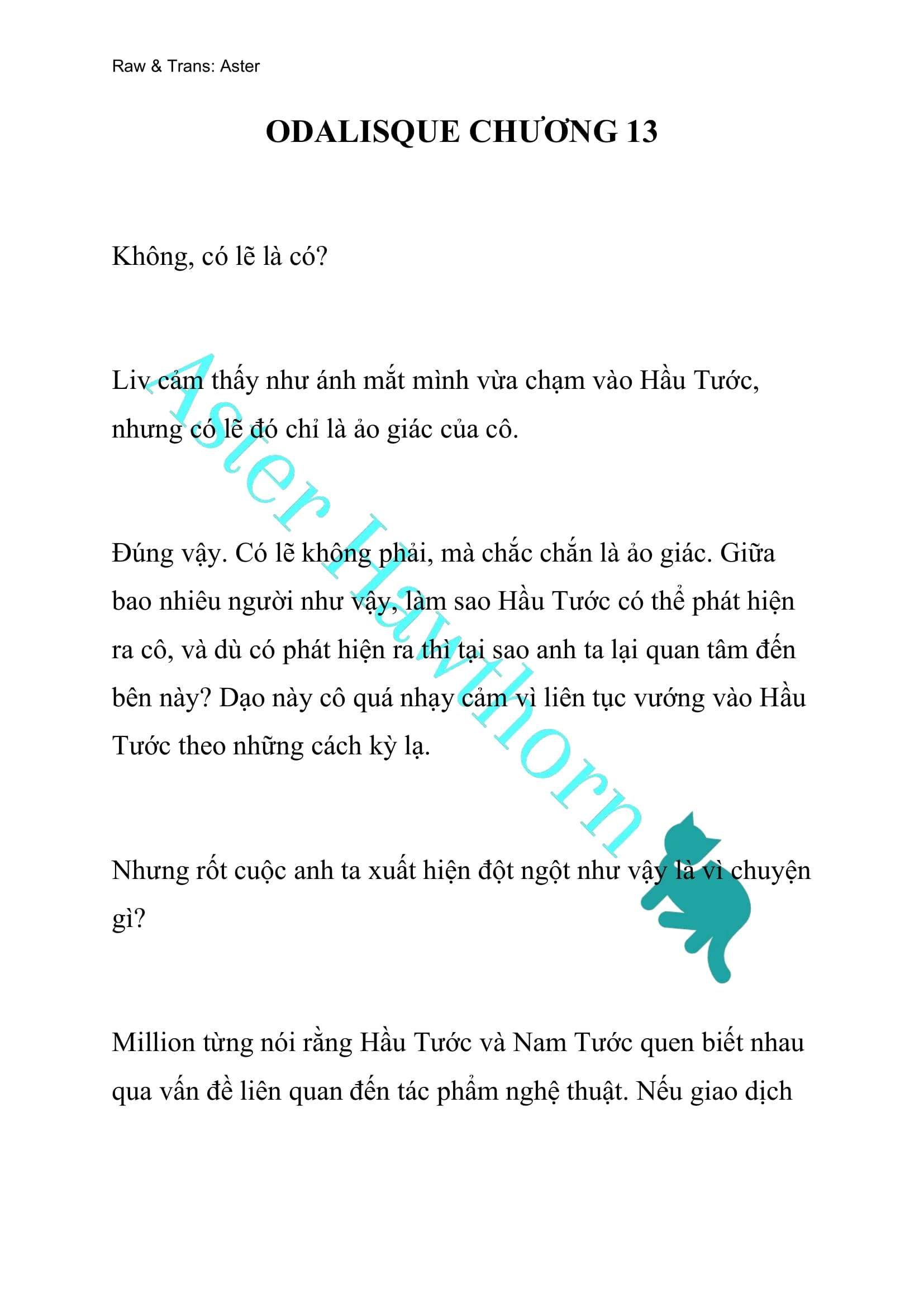 [novel] Odalisque Chương 13 page 1 - Giả Dược