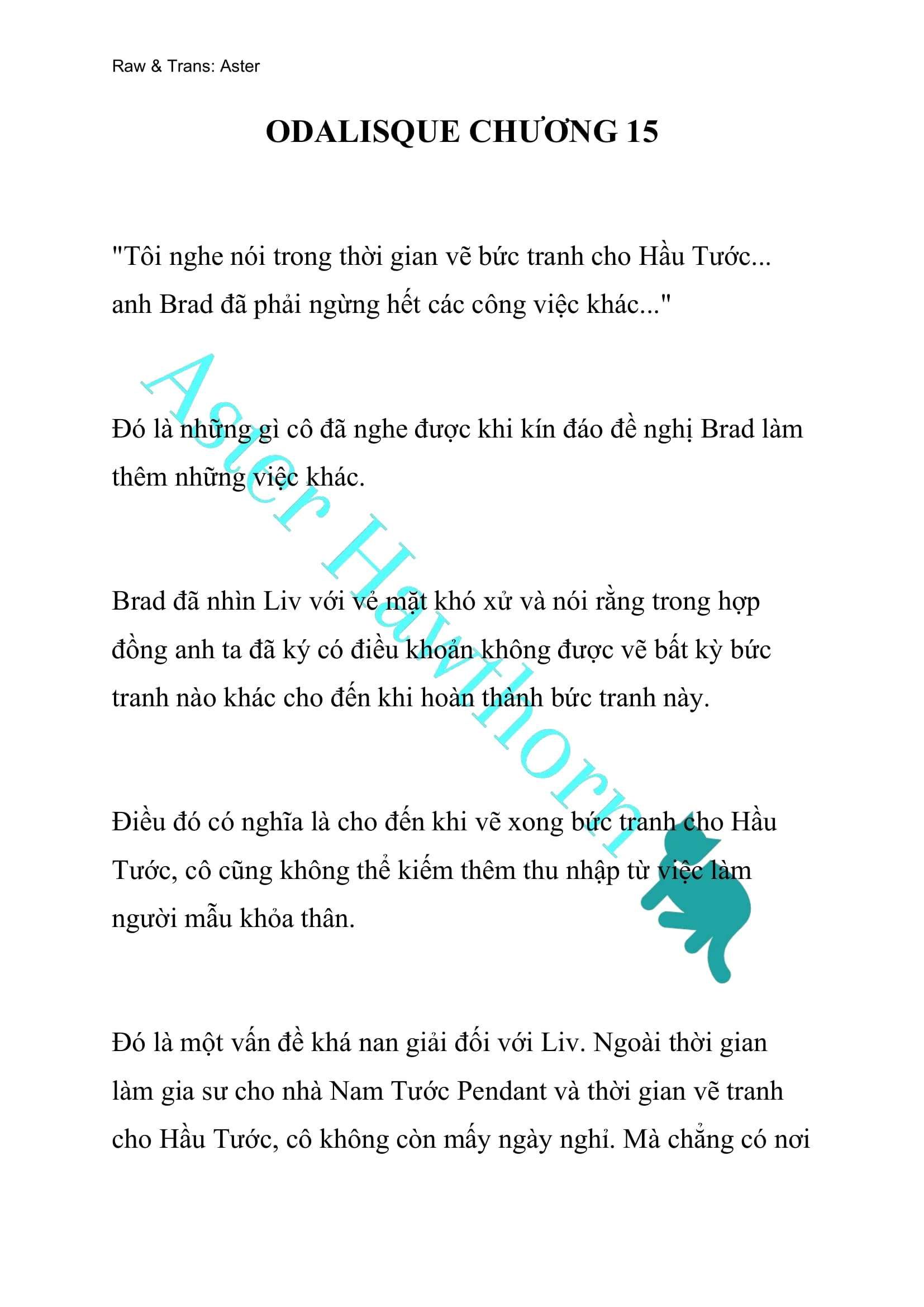 [novel] Odalisque Chương 15 page 1 - Giả Dược