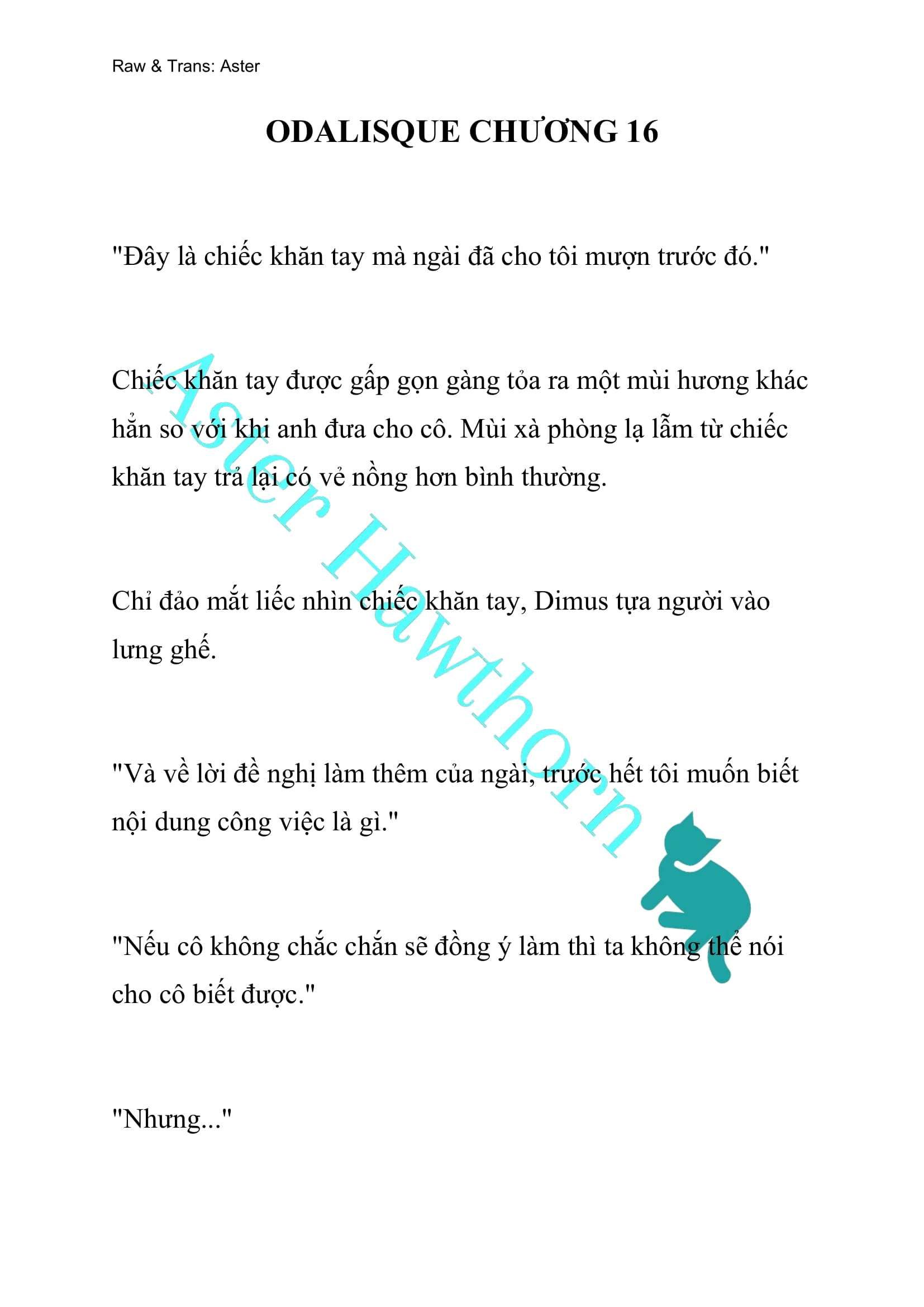 [novel] Odalisque Chương 16 page 1 - Giả Dược