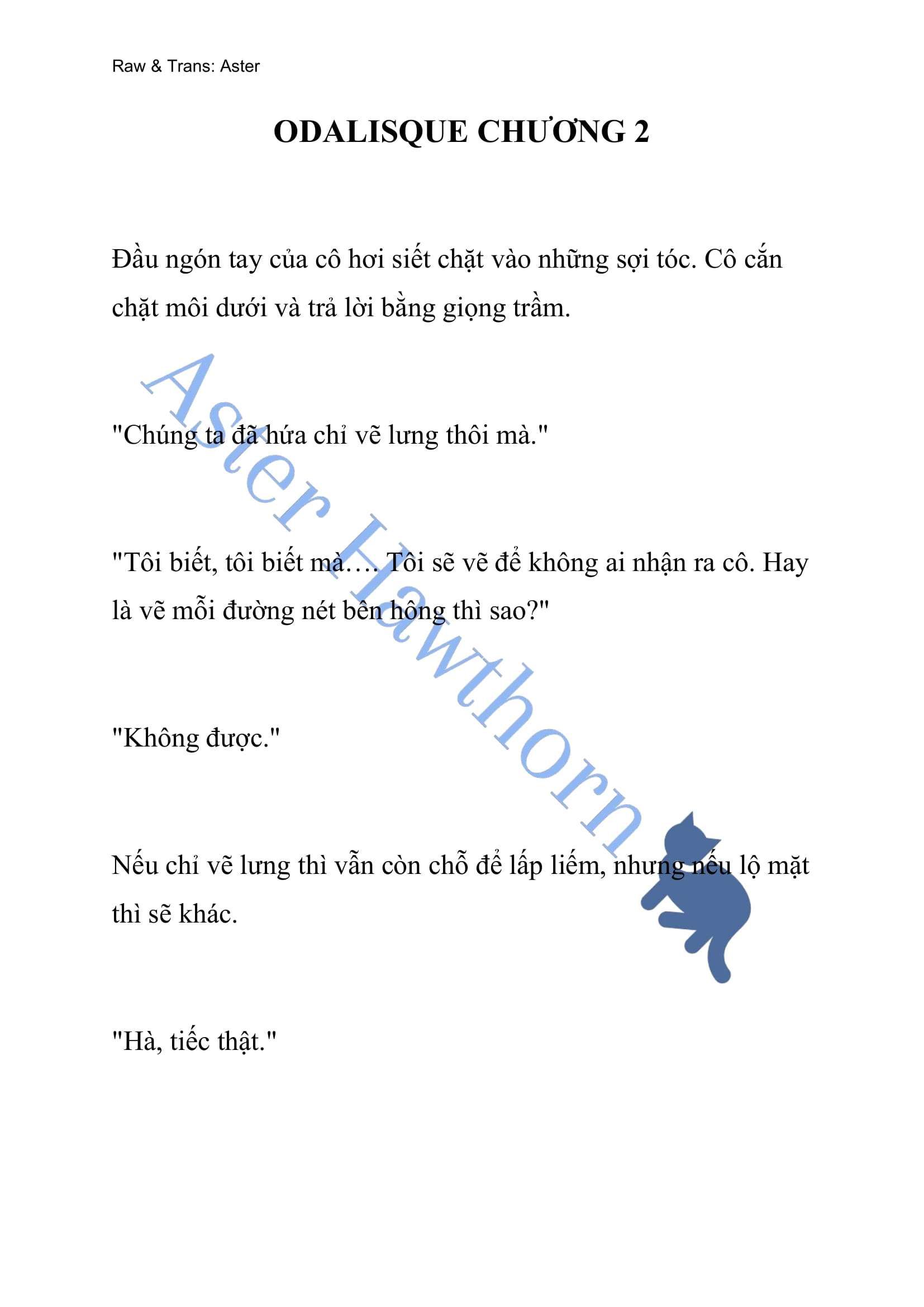 [novel] Odalisque Chương 2 page 1 - Giả Dược