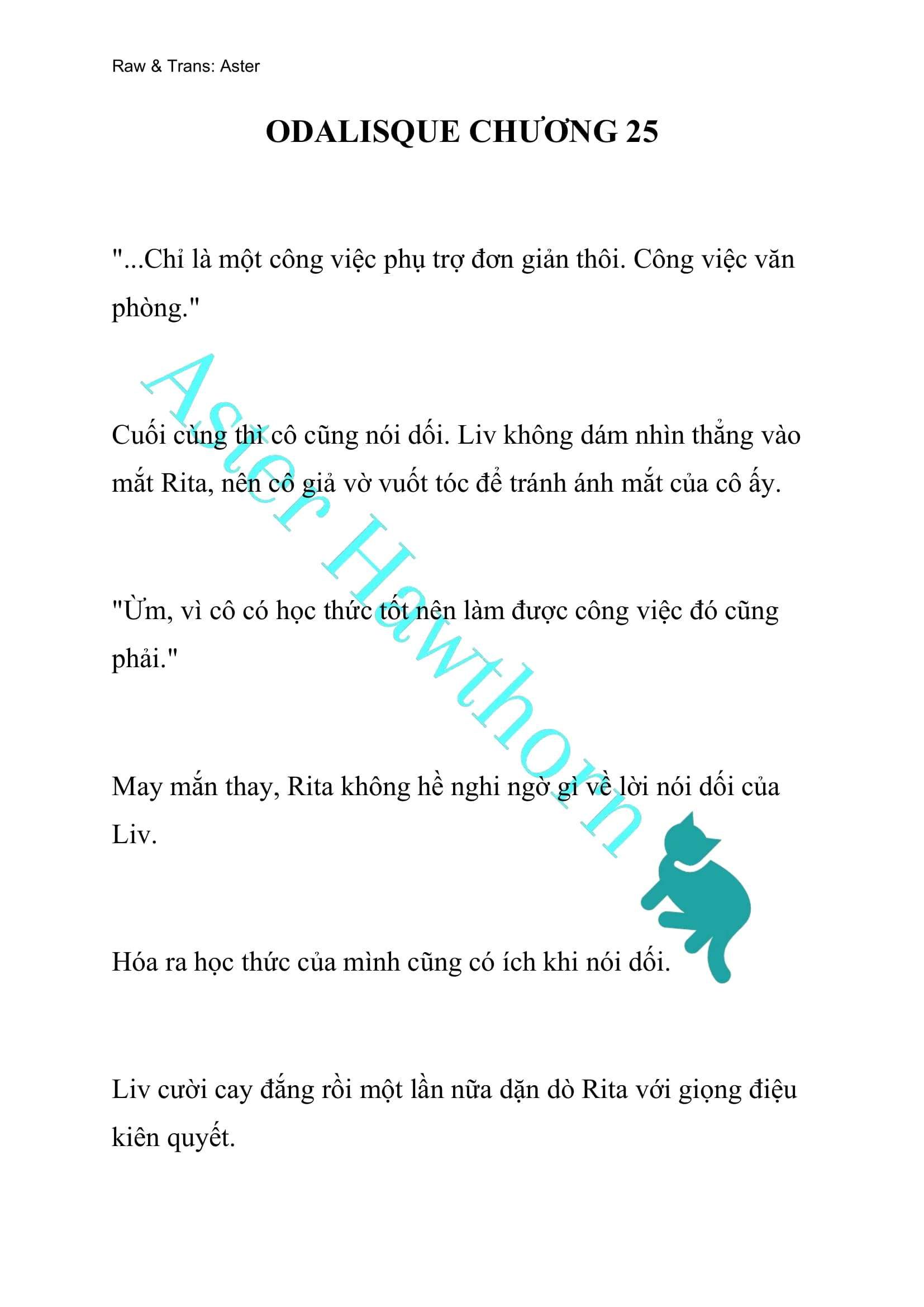 [novel] Odalisque Chương 25 page 1 - Giả Dược