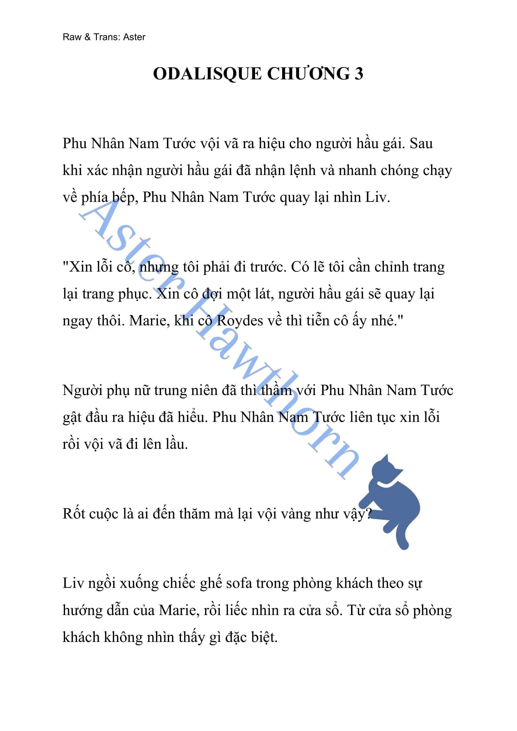 [novel] Odalisque Chương 3 page 1 - Giả Dược