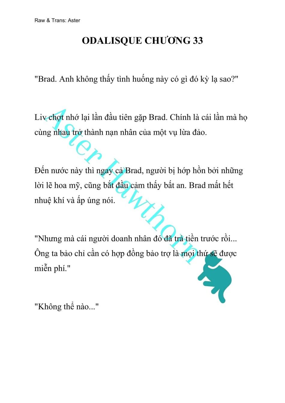 [novel] Odalisque Chương 33 page 1 - Giả Dược