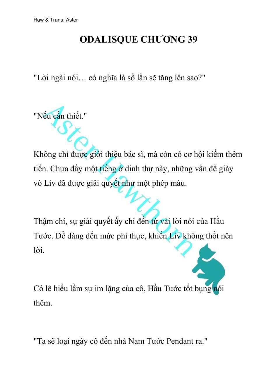 [novel] Odalisque Chương 39 page 1 - Giả Dược