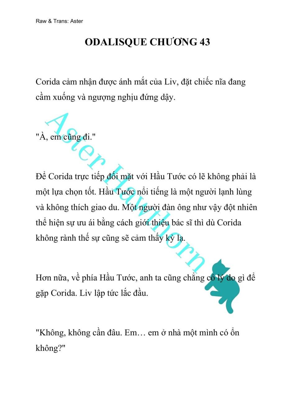 [novel] Odalisque Chương 43 page 1 - Giả Dược