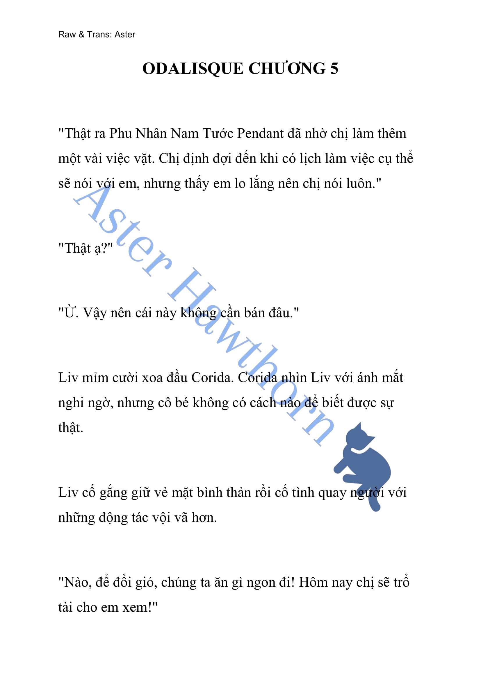 [novel] Odalisque Chương 5 page 1 - Giả Dược