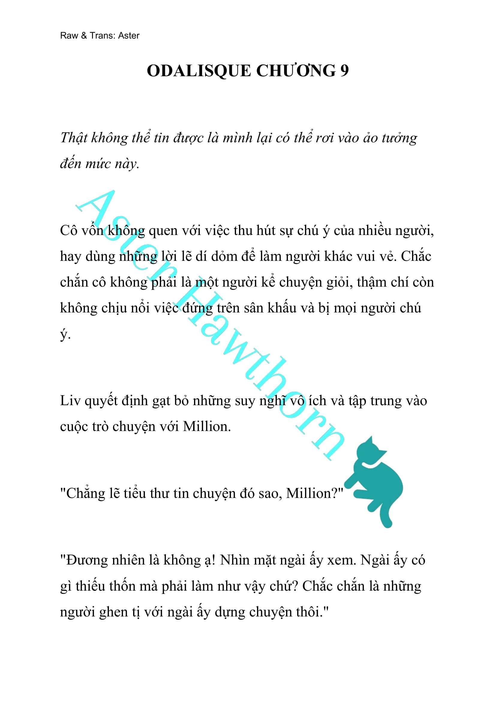 [novel] Odalisque Chương 9 page 1 - Giả Dược