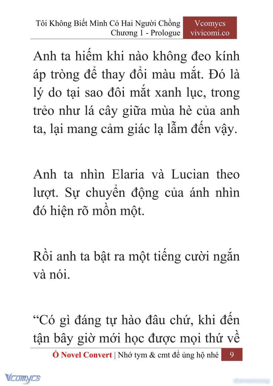đọc truyện [novel] Tôi Không Biết Mình Có Hai Người Chồng Chương 1 ảnh 12 tại Thiên Thai Truyện