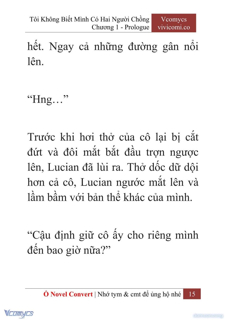 đọc truyện [novel] Tôi Không Biết Mình Có Hai Người Chồng Chương 1 ảnh 18 tại Thiên Thai Truyện
