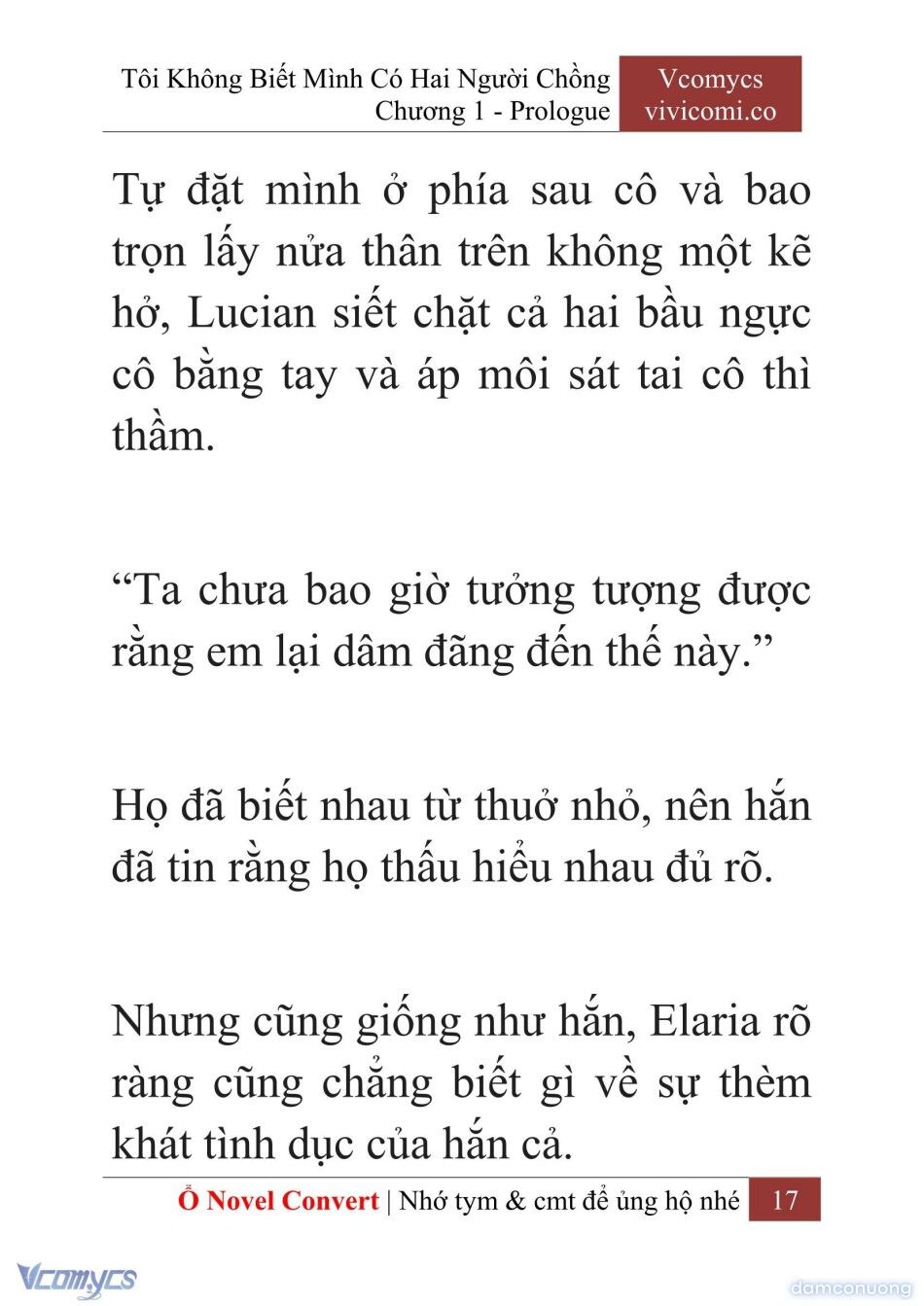 đọc truyện [novel] Tôi Không Biết Mình Có Hai Người Chồng Chương 1 ảnh 20 tại Thiên Thai Truyện