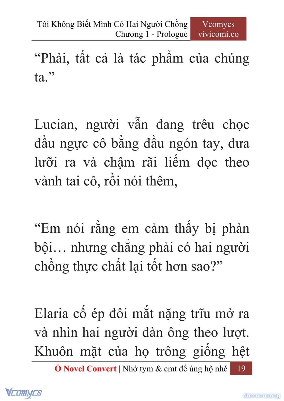 đọc truyện [novel] Tôi Không Biết Mình Có Hai Người Chồng Chương 1 ảnh 22 tại Thiên Thai Truyện