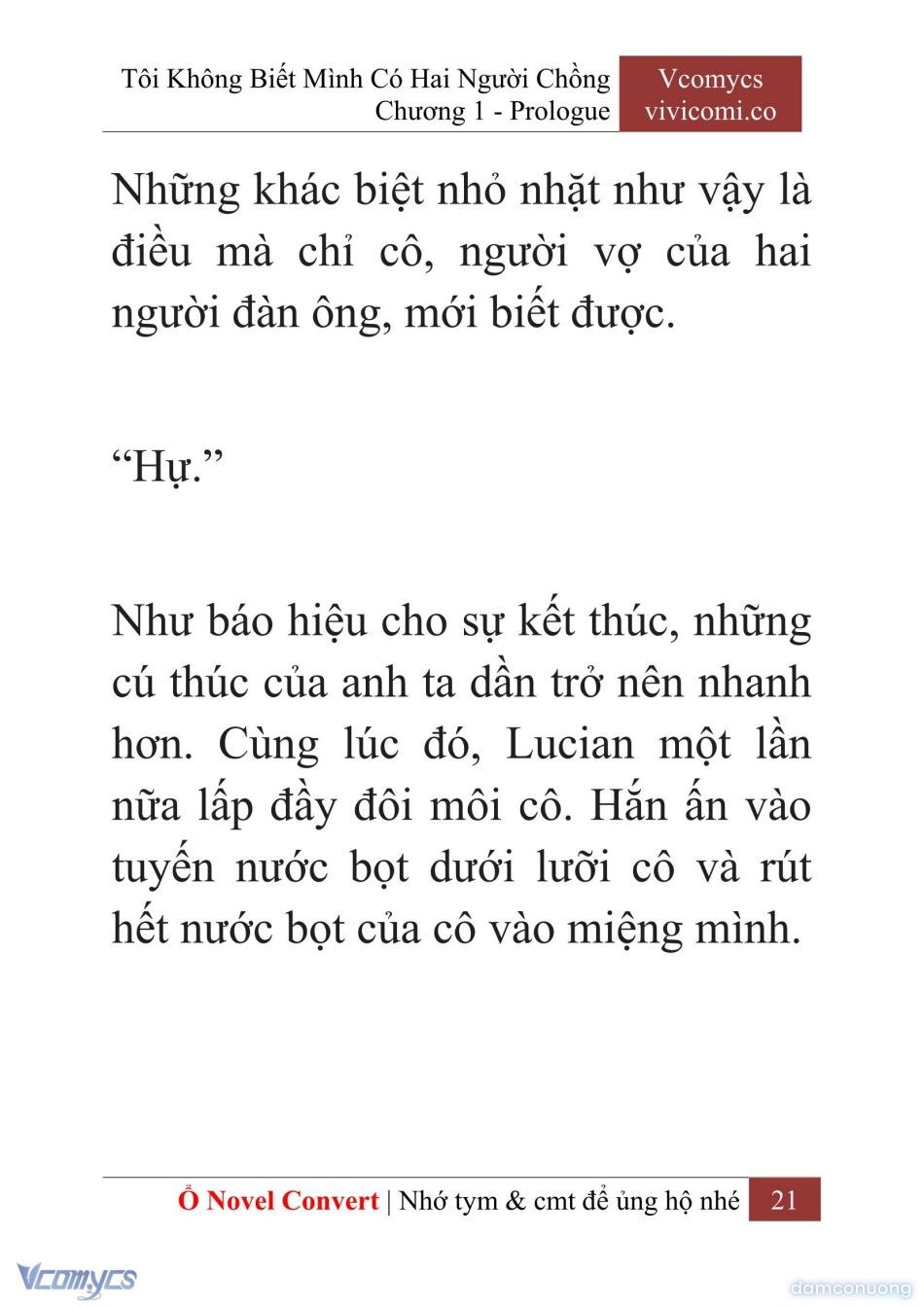 đọc truyện [novel] Tôi Không Biết Mình Có Hai Người Chồng Chương 1 ảnh 24 tại Thiên Thai Truyện