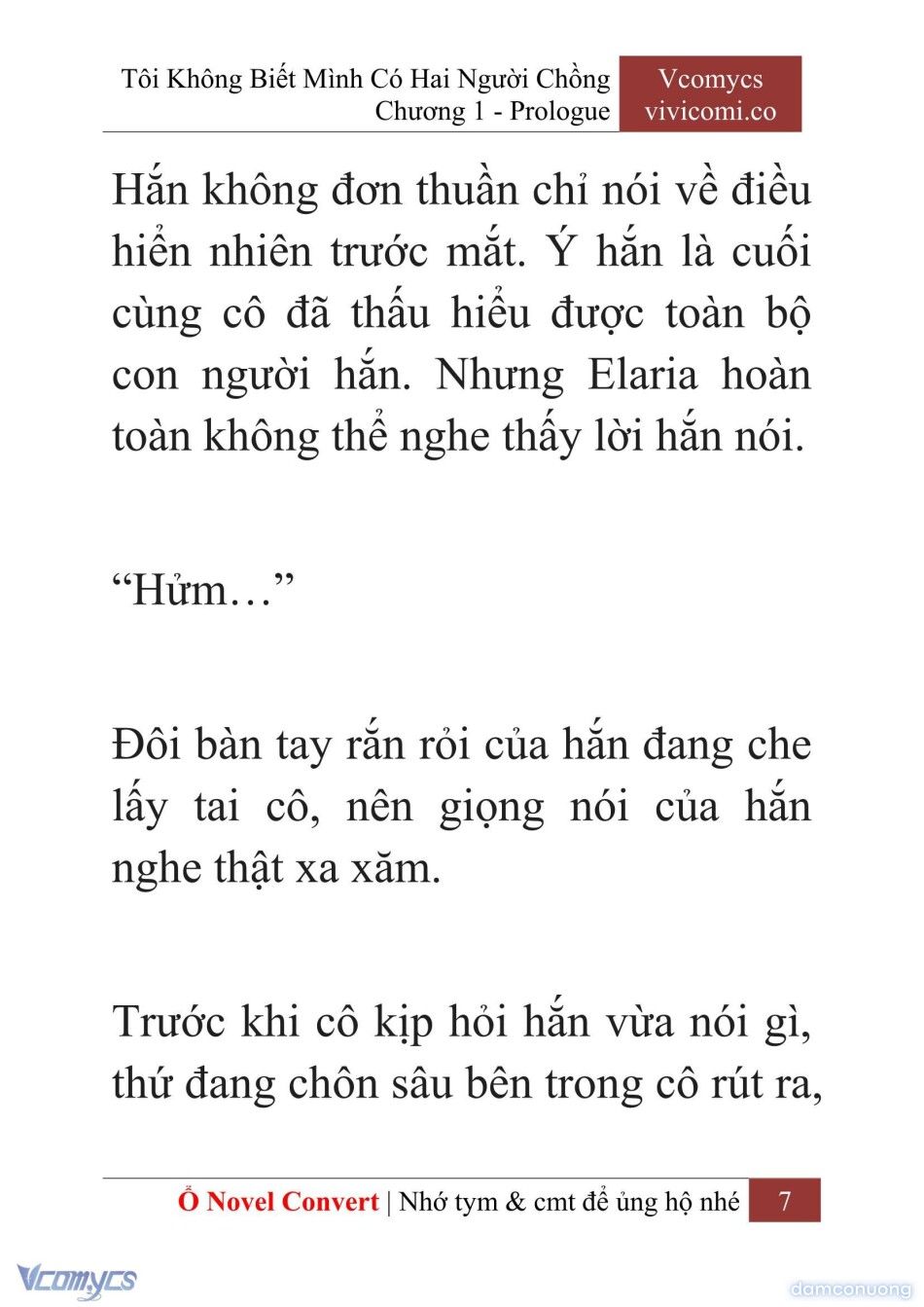đọc truyện [novel] Tôi Không Biết Mình Có Hai Người Chồng Chương 1 ảnh 10 tại Thiên Thai Truyện