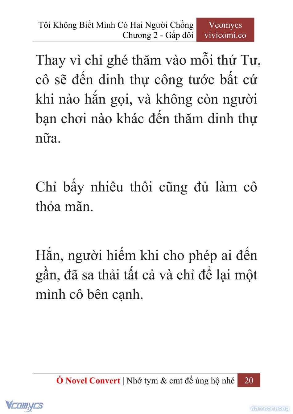 đọc truyện [novel] Tôi Không Biết Mình Có Hai Người Chồng Chương 2 ảnh 23 tại Thiên Thai Truyện