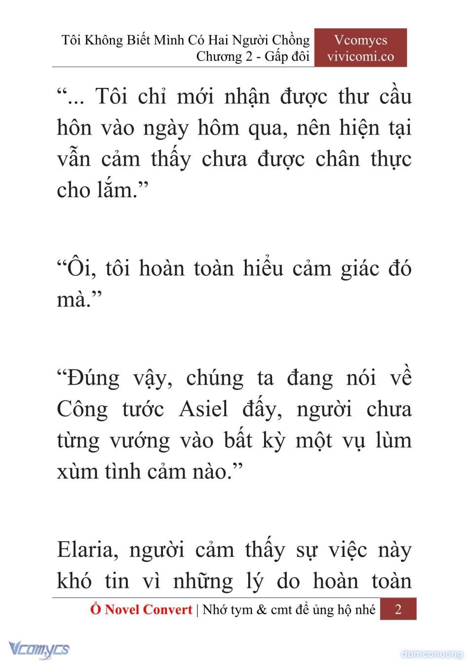 đọc truyện [novel] Tôi Không Biết Mình Có Hai Người Chồng Chương 2 ảnh 5 tại Thiên Thai Truyện