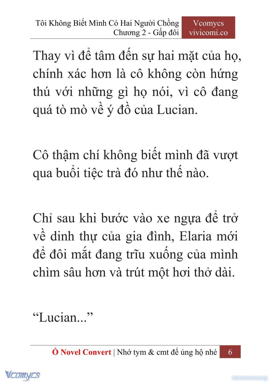 đọc truyện [novel] Tôi Không Biết Mình Có Hai Người Chồng Chương 2 ảnh 9 tại Thiên Thai Truyện