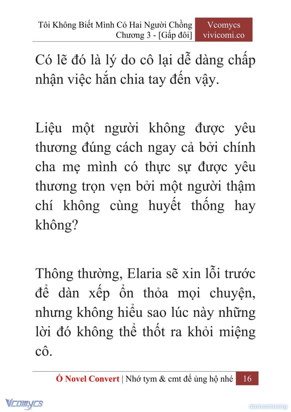 đọc truyện [novel] Tôi Không Biết Mình Có Hai Người Chồng Chương 3 ảnh 19 tại Thiên Thai Truyện