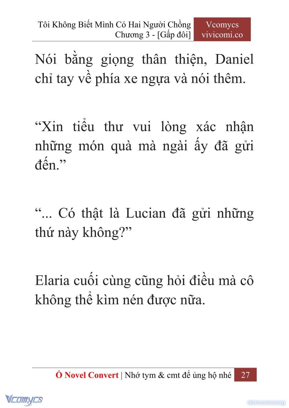 đọc truyện [novel] Tôi Không Biết Mình Có Hai Người Chồng Chương 3 ảnh 30 tại Thiên Thai Truyện