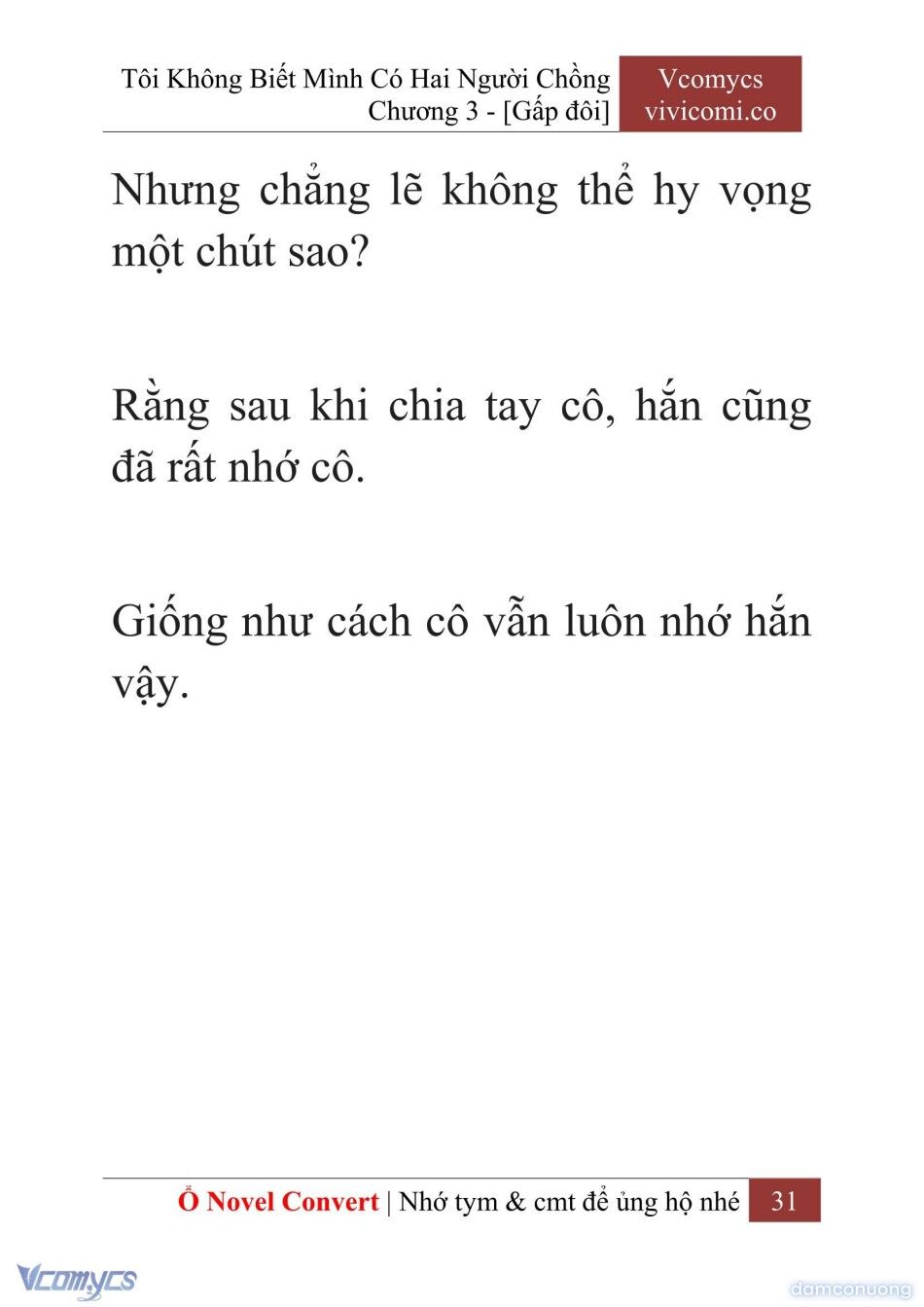 đọc truyện [novel] Tôi Không Biết Mình Có Hai Người Chồng Chương 3 ảnh 34 tại Thiên Thai Truyện