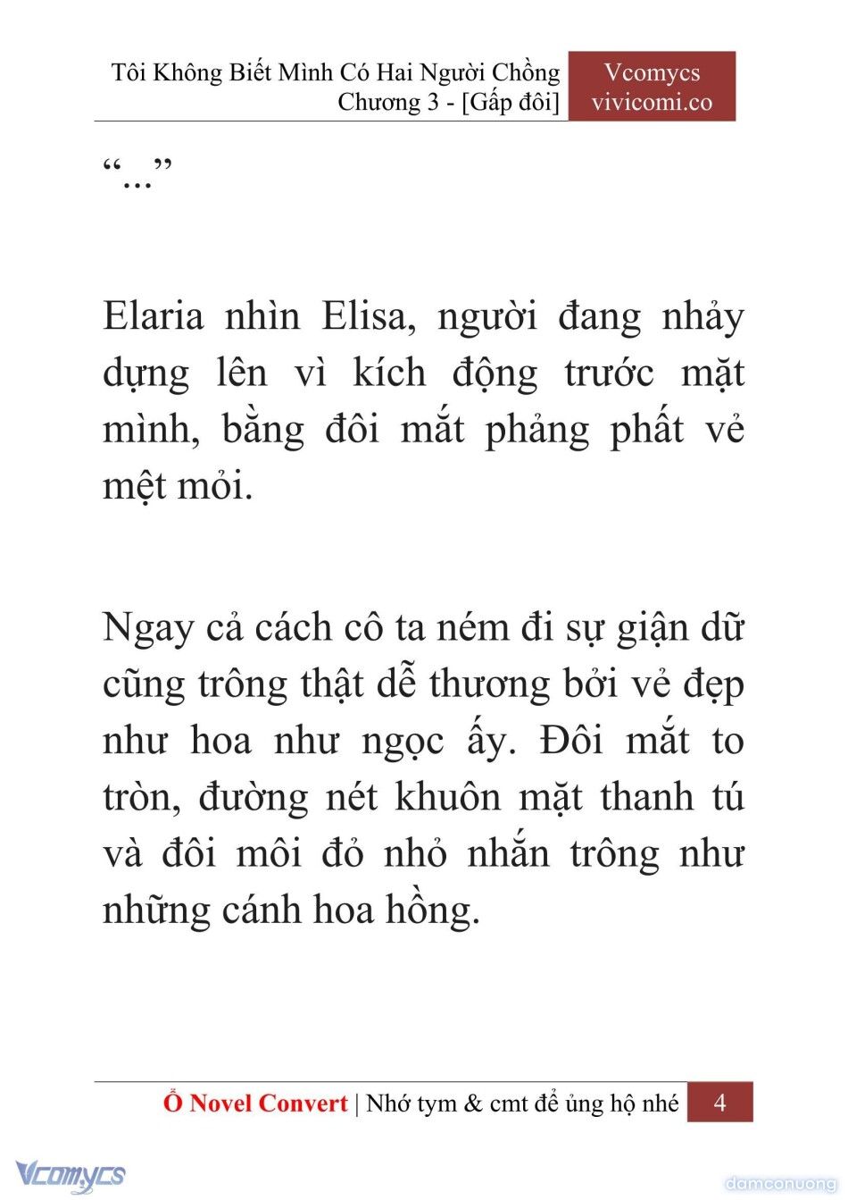 đọc truyện [novel] Tôi Không Biết Mình Có Hai Người Chồng Chương 3 ảnh 7 tại Thiên Thai Truyện