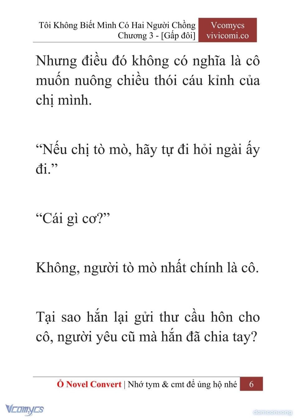 đọc truyện [novel] Tôi Không Biết Mình Có Hai Người Chồng Chương 3 ảnh 9 tại Thiên Thai Truyện