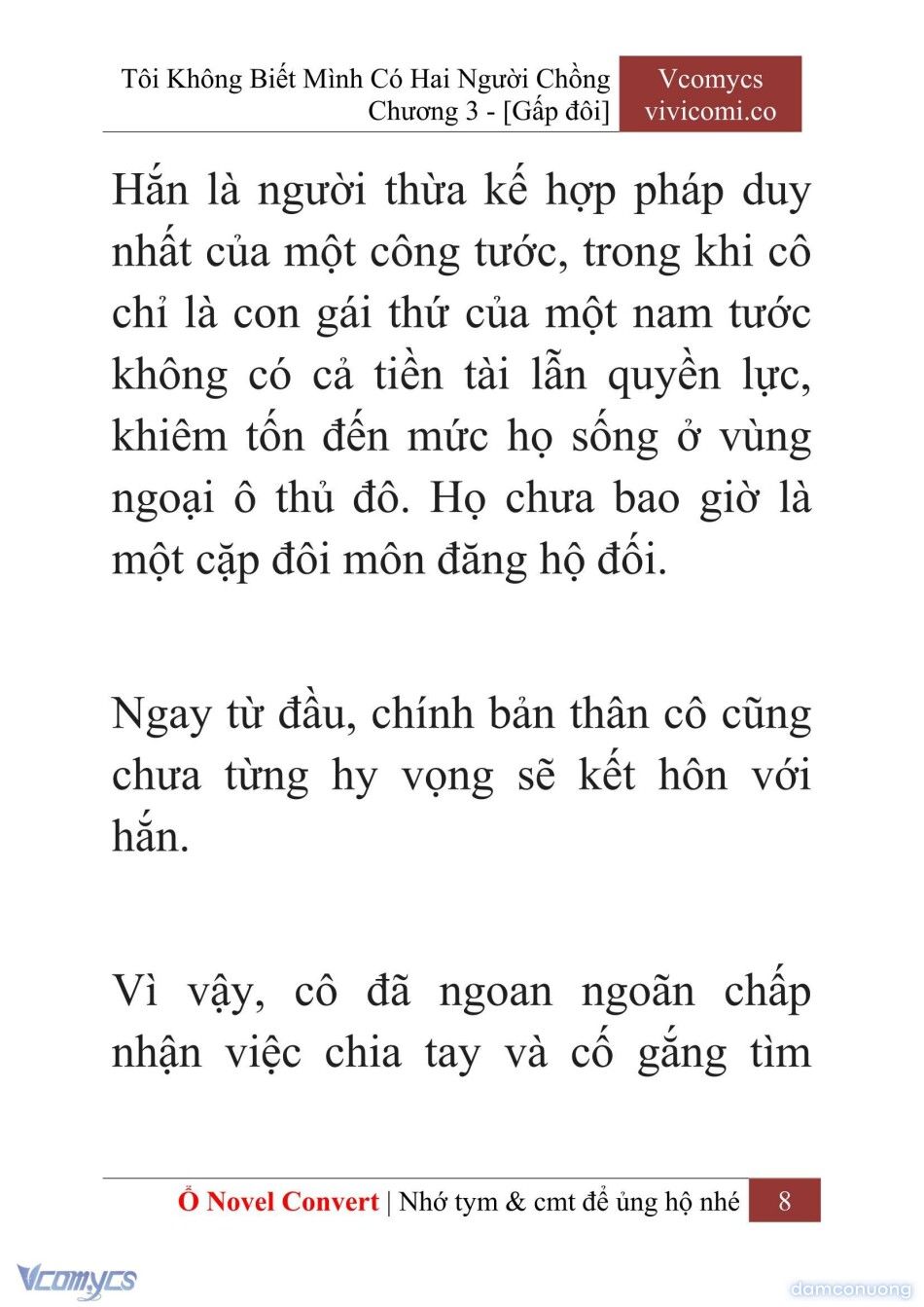 đọc truyện [novel] Tôi Không Biết Mình Có Hai Người Chồng Chương 3 ảnh 11 tại Thiên Thai Truyện