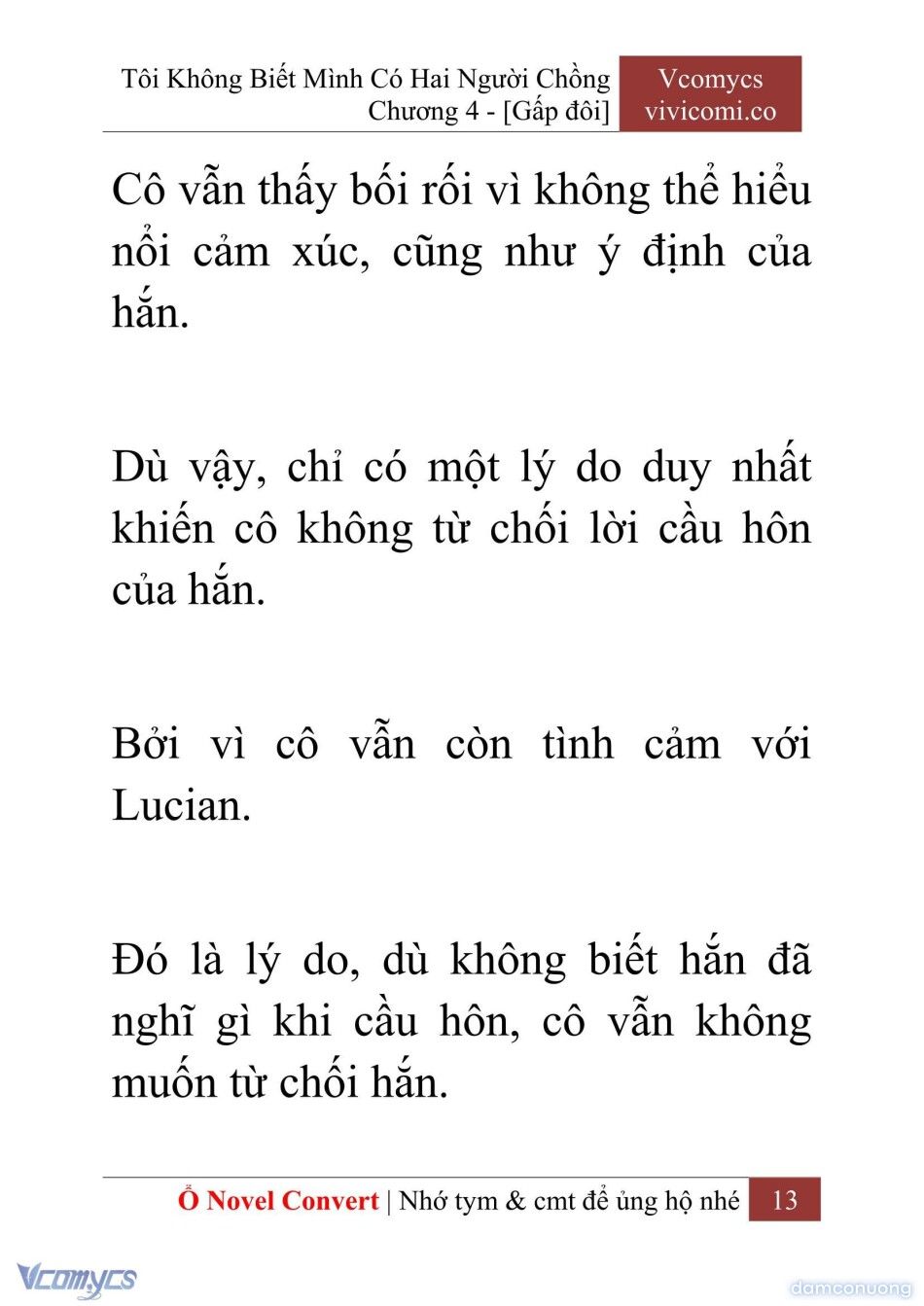 đọc truyện [novel] Tôi Không Biết Mình Có Hai Người Chồng Chương 4 ảnh 16 tại Thiên Thai Truyện