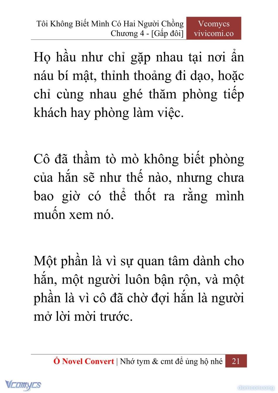 đọc truyện [novel] Tôi Không Biết Mình Có Hai Người Chồng Chương 4 ảnh 24 tại Thiên Thai Truyện
