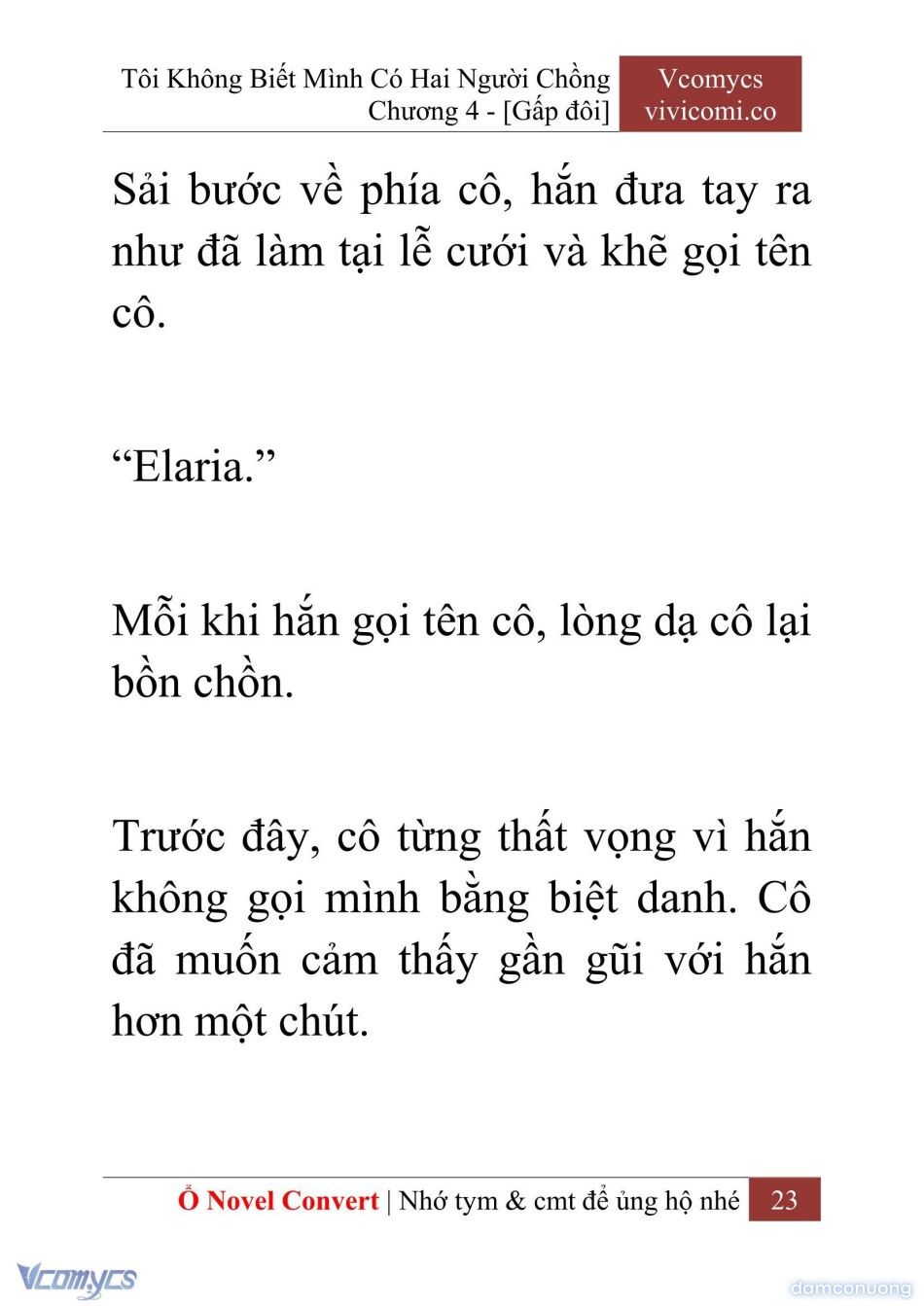 đọc truyện [novel] Tôi Không Biết Mình Có Hai Người Chồng Chương 4 ảnh 26 tại Thiên Thai Truyện