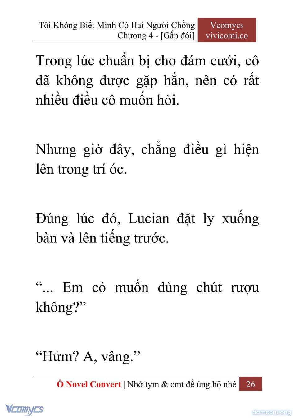 đọc truyện [novel] Tôi Không Biết Mình Có Hai Người Chồng Chương 4 ảnh 29 tại Thiên Thai Truyện