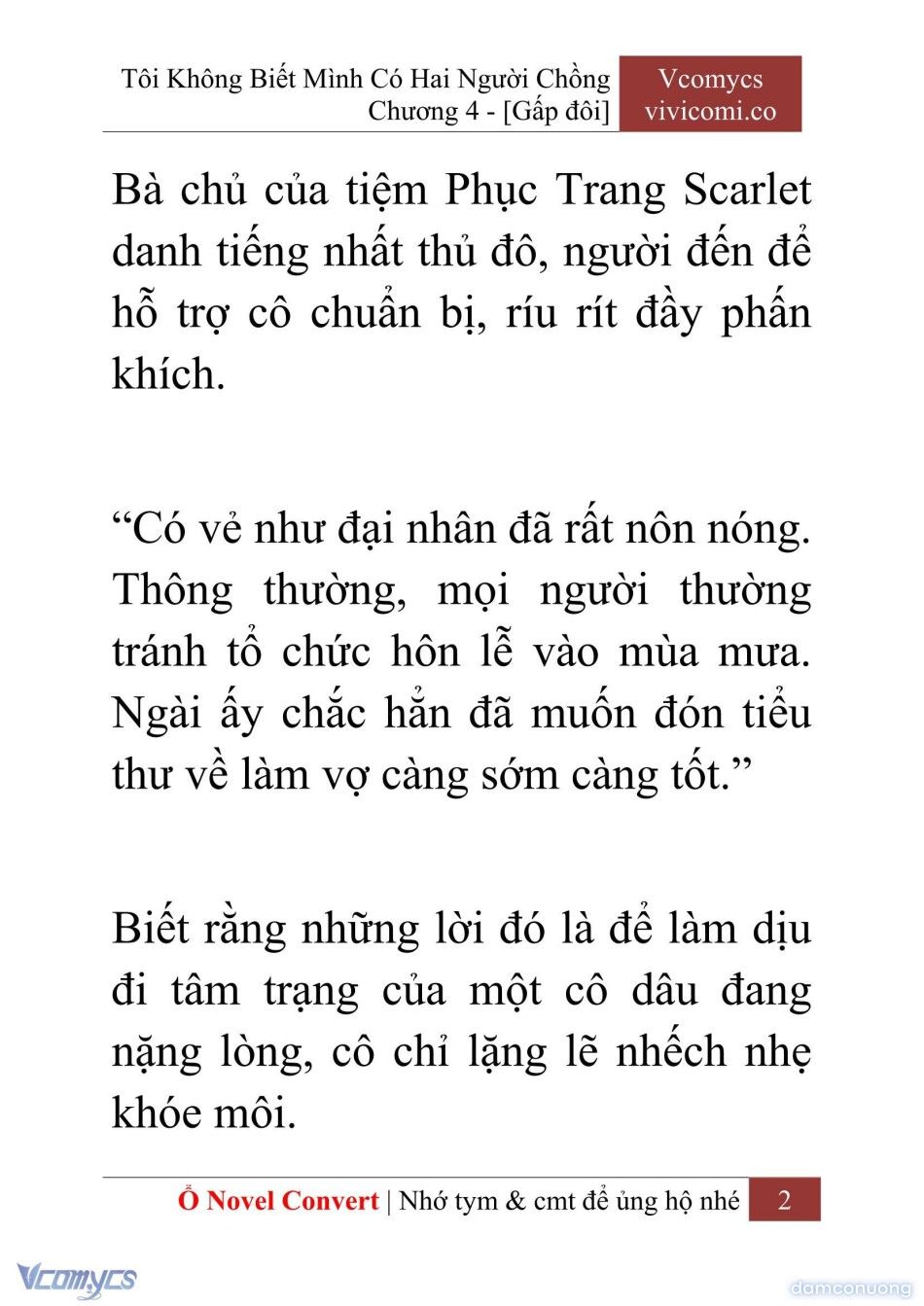 đọc truyện [novel] Tôi Không Biết Mình Có Hai Người Chồng Chương 4 ảnh 5 tại Thiên Thai Truyện