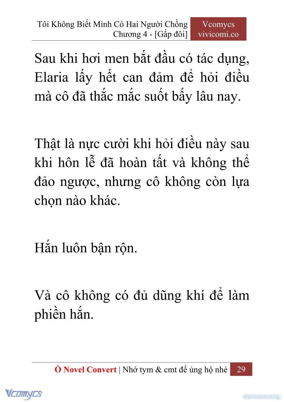 đọc truyện [novel] Tôi Không Biết Mình Có Hai Người Chồng Chương 4 ảnh 32 tại Thiên Thai Truyện