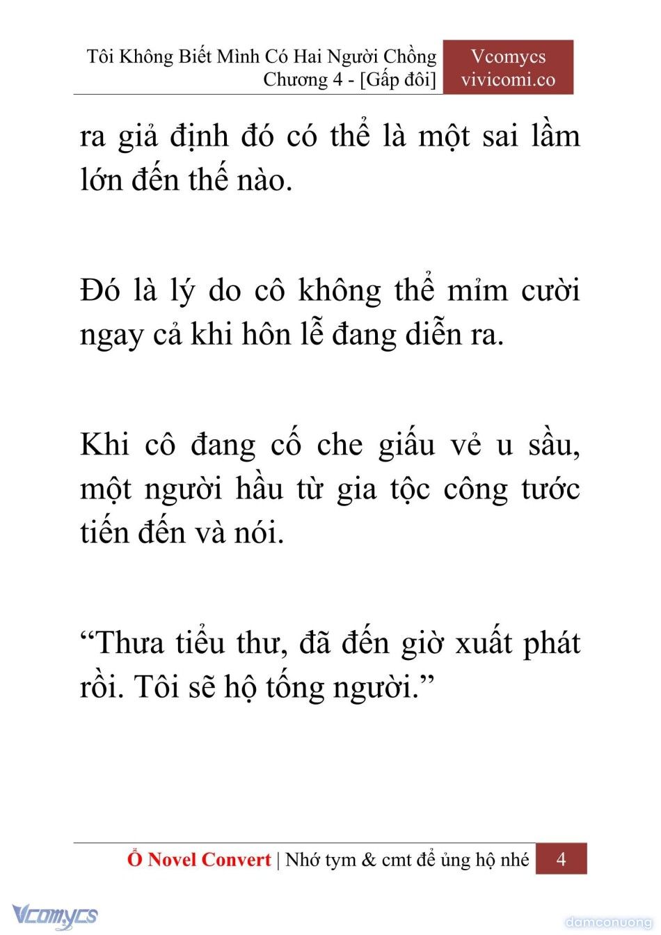 đọc truyện [novel] Tôi Không Biết Mình Có Hai Người Chồng Chương 4 ảnh 7 tại Thiên Thai Truyện