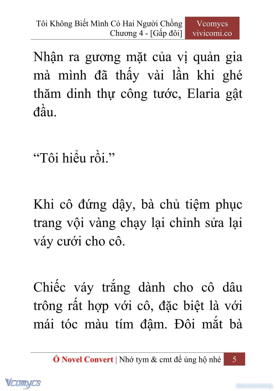 đọc truyện [novel] Tôi Không Biết Mình Có Hai Người Chồng Chương 4 ảnh 8 tại Thiên Thai Truyện