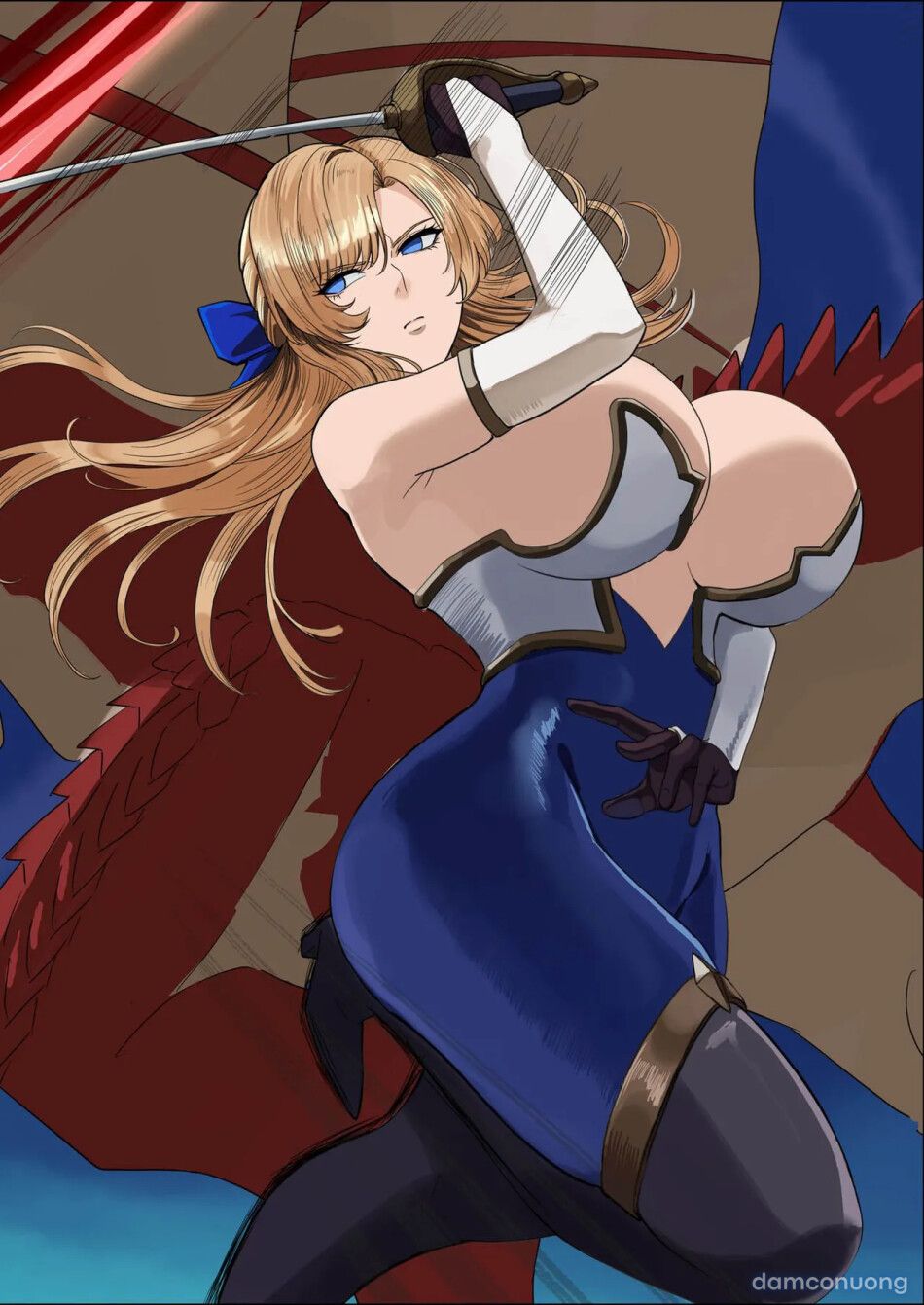 đọc truyện Nữ Hiệp Sĩ Ngực Khủng—mấy Con Quái Yếu Xìu Này Mà Là Đồng Đội Của Tôi Á!? Nói Đùa À!? Chương 1 ảnh 14 tại Thiên Thai Truyện