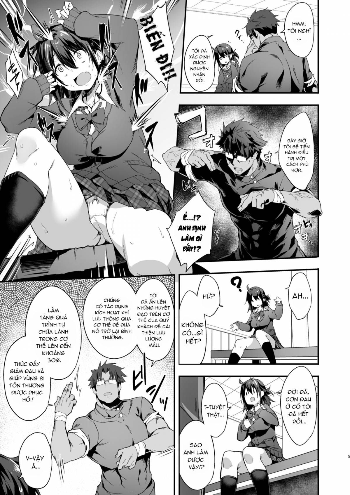 Nữ Sinh Đi Điều Trị Đau Cổ Oneshot page 8 - Giả Dược