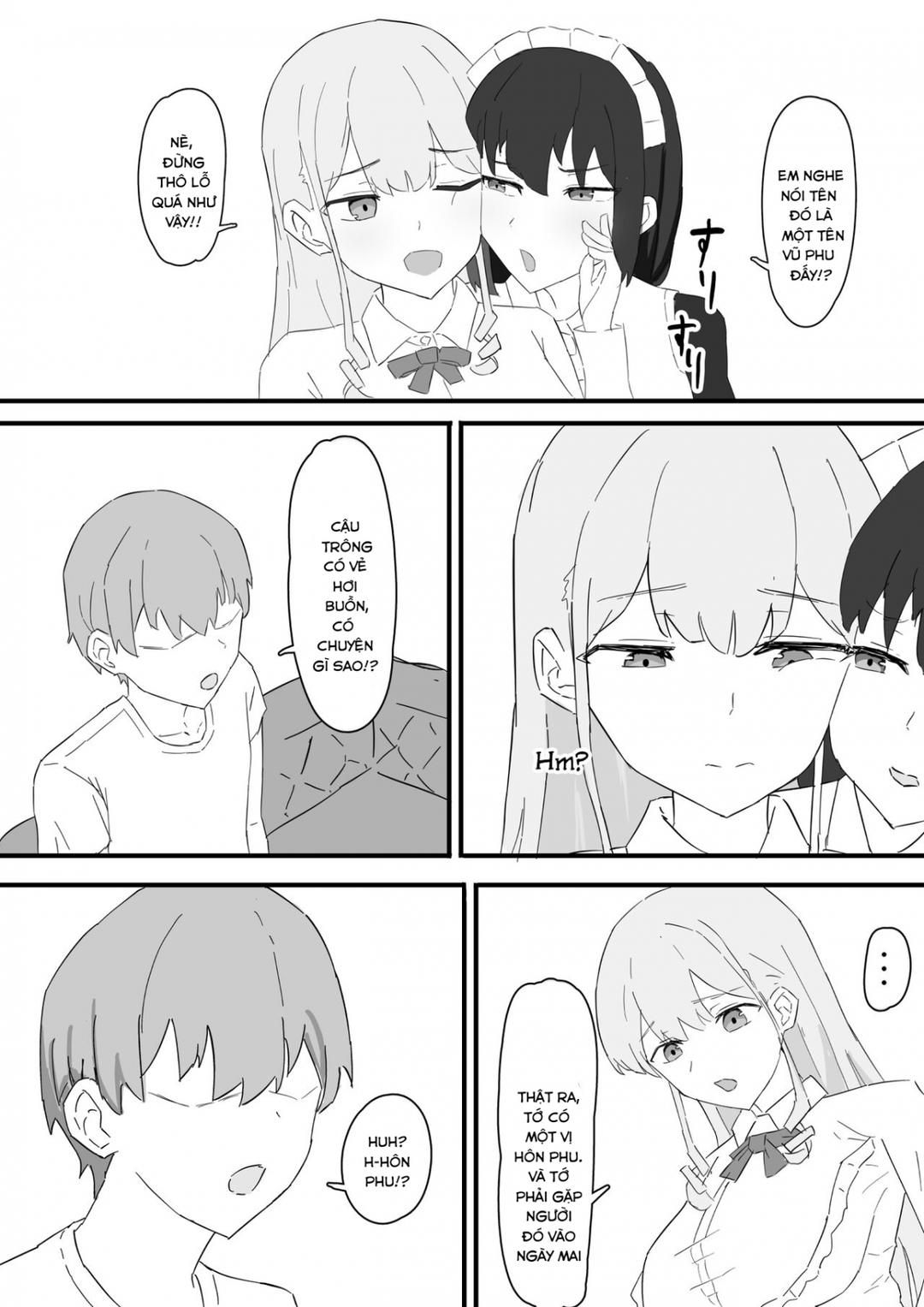 đọc truyện Ojou-sama To Maid O Iinazuke Ni Torarete Okobore Ecchi Suru Hanashi Oneshot ảnh 6 tại Giả Dược