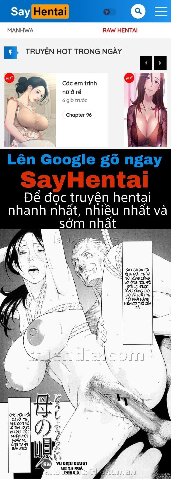 đọc truyện Ore No Hahaoya Chương 2 ảnh 1 tại Giả Dược