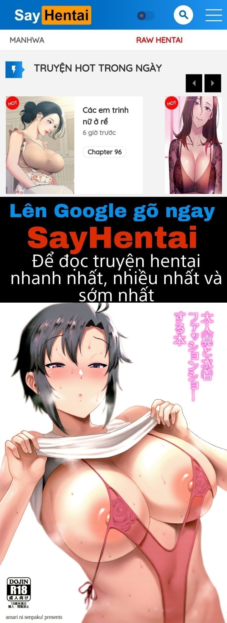 đọc truyện Otona Makoto To Mizugi Fashion Show Suru Hon Oneshot ảnh 2 tại Thiên Thai Truyện