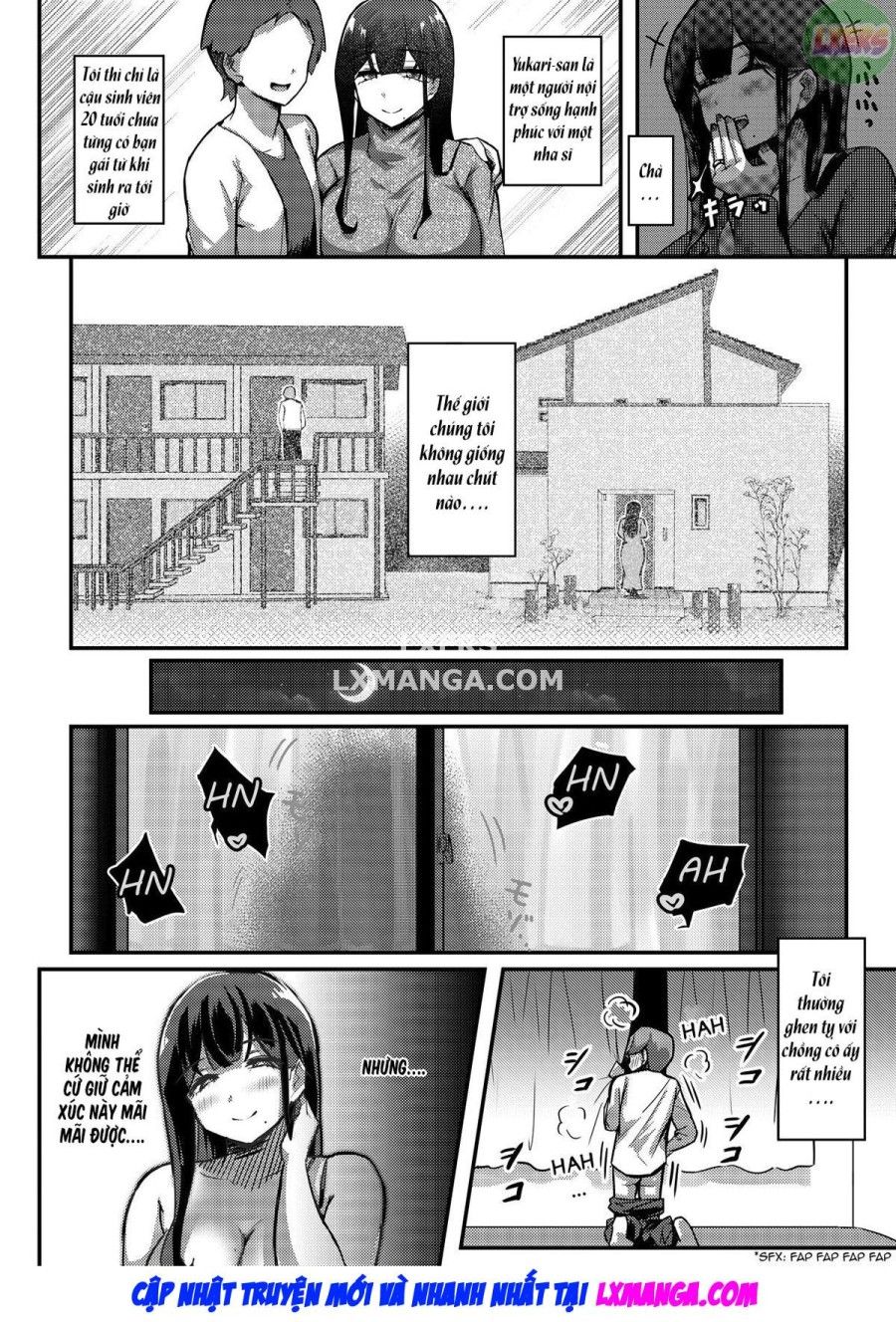 Otonari-san No Muchimuchi Wakazuma To Matching Shichatta Hanashi Oneshot page 7 - Giả Dược