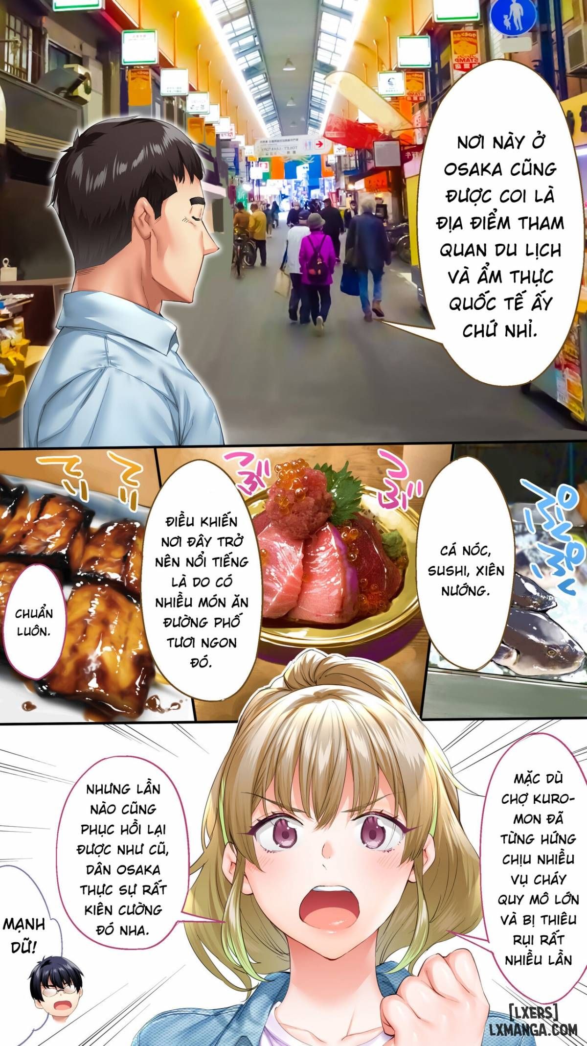 đọc truyện Panpan Travelers Oosaka Shuudan Rapehen -truyện Màu Chương 1 ảnh 14 tại Giả Dược