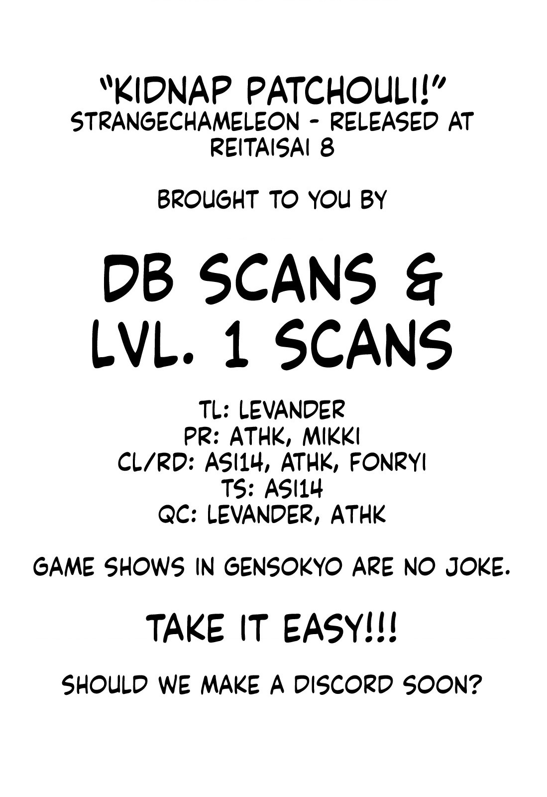 đọc truyện Patchouli Bị Bắt Cóc Rồi! Chương 1 ảnh 39 tại Thiên Thai Truyện