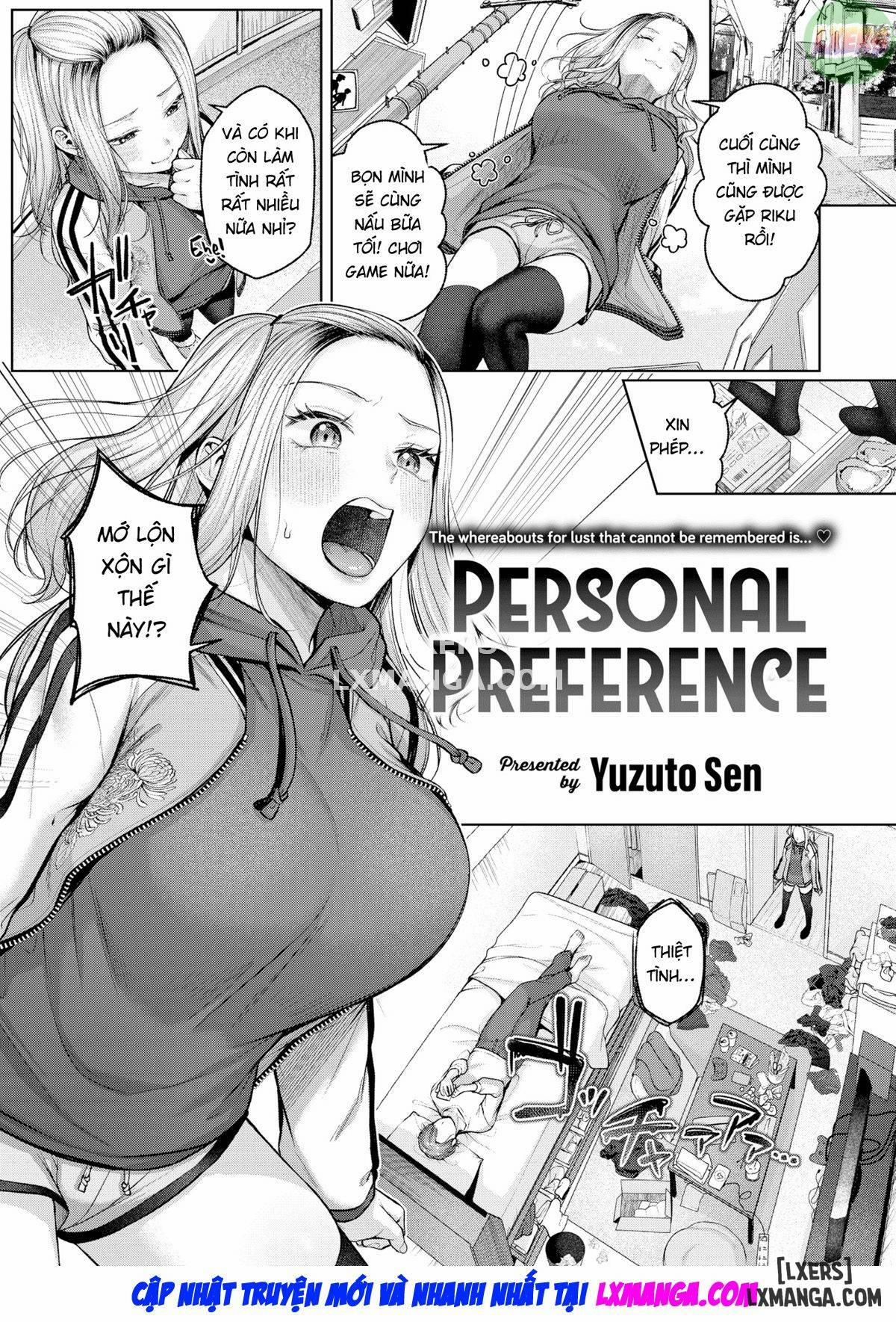 đọc truyện Personal Preferenc Chương 1 ảnh 3 tại Thiên Thai Truyện