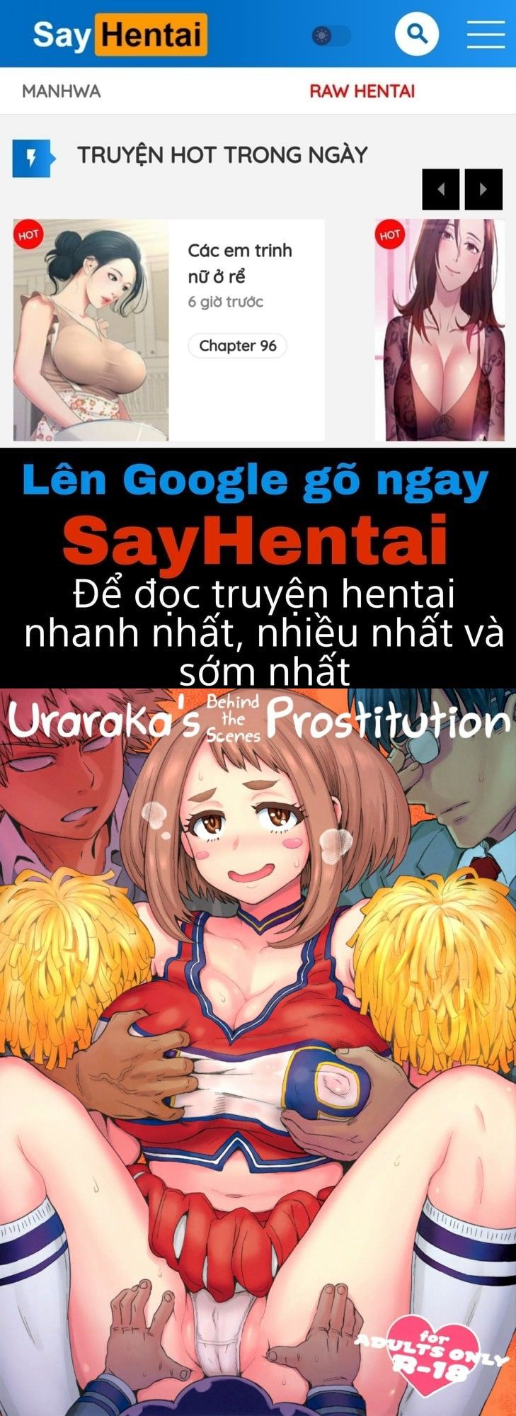 đọc truyện Phía Sau Một Cô Gái Trong Nghành Đụ Dạo... (boku No Hero Academia) Oneshot ảnh 1 tại Giả Dược