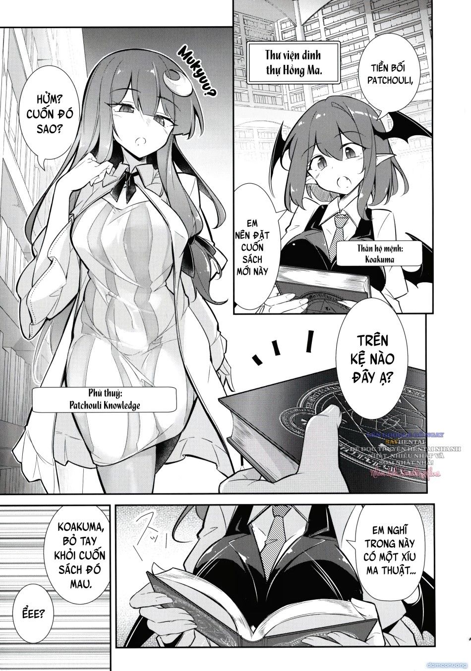 đọc truyện Phù Thủy Ma Nhũ ~máy Chủ Sữa Ma Lực ♡ Patchouli Knowledge~ Chương 1 ảnh 4 tại Thiên Thai Truyện