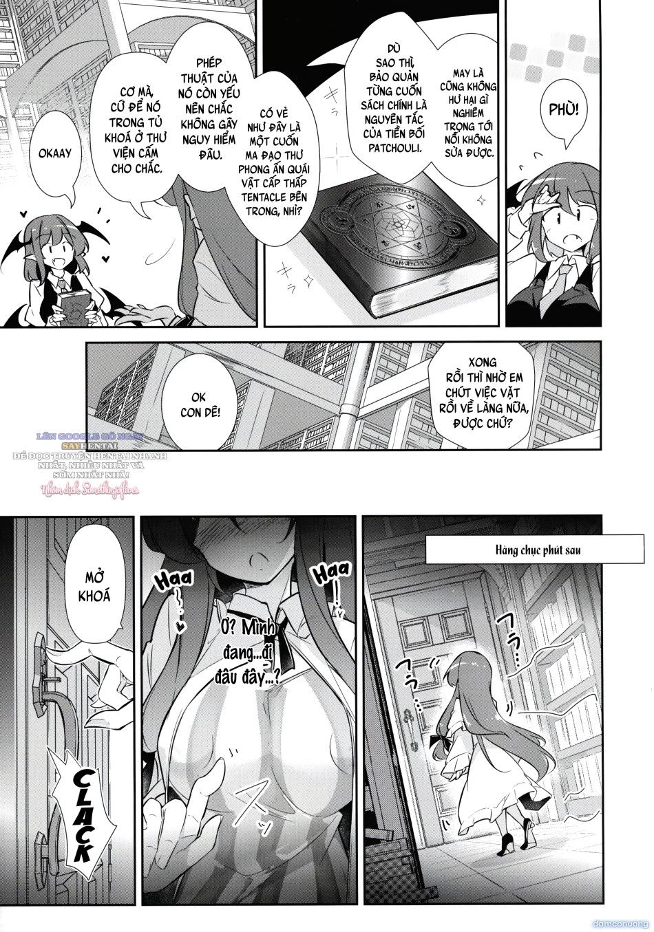 đọc truyện Phù Thủy Ma Nhũ ~máy Chủ Sữa Ma Lực ♡ Patchouli Knowledge~ Chương 1 ảnh 6 tại Thiên Thai Truyện